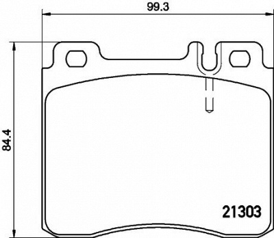 HELLA PAGID 8db355007551 -  Комплект тормозных колодок, дисковый тормоз